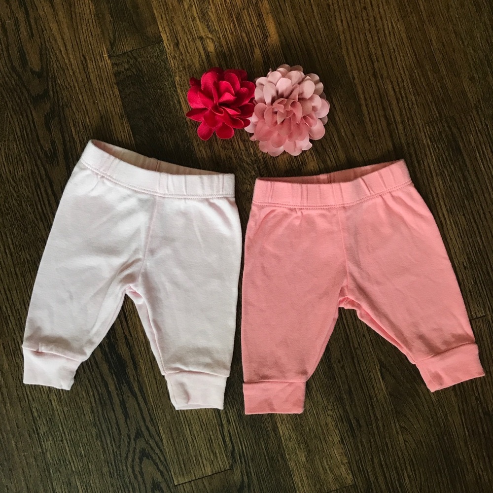 NWOT Organic cotton pants pink